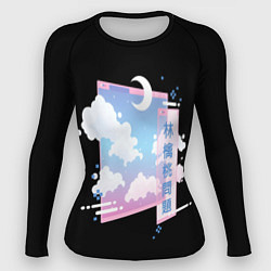 Рашгард женский Информационное облако, цвет: 3D-принт