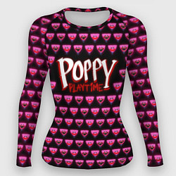 Женский рашгард Poppy Playtime - Kissy Missy Pattern - Huggy Wuggy