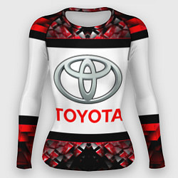Женский рашгард Toyota - абстракция - лого