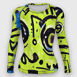 Рашгард женский Уличное творчество - граффити, цвет: 3D-принт