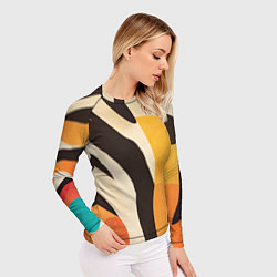 Рашгард женский Сафари узоры, цвет: 3D-принт — фото 2