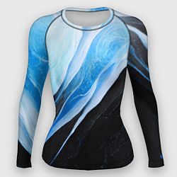 Женский рашгард Тёмно-синий мрамор