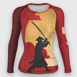 Рашгард женский Самурай с мечом, цвет: 3D-принт