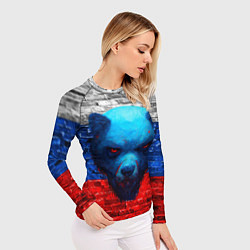 Рашгард женский Русский медведь арт, цвет: 3D-принт — фото 2