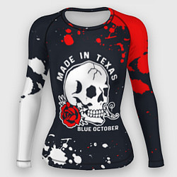 Рашгард женский Blue october брызги красок, цвет: 3D-принт