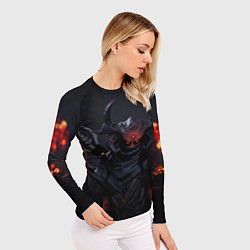 Рашгард женский Metall hellsinger art, цвет: 3D-принт — фото 2