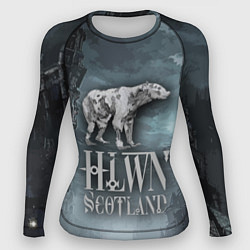 Женский рашгард Bear- zombie - halloween Scotland