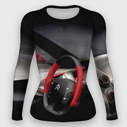Рашгард женский Ситроен - салон - Steering wheel, цвет: 3D-принт