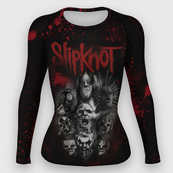 Женский рашгард Slipknot dark red