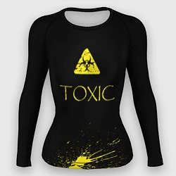 Рашгард женский TOXIC - Биологическая опасность, цвет: 3D-принт