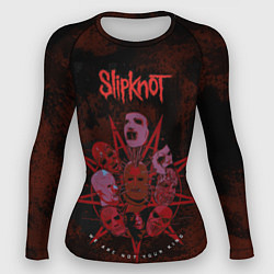 Женский рашгард Slipknot red satan