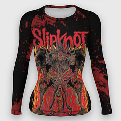 Женский рашгард Slipknot black and red