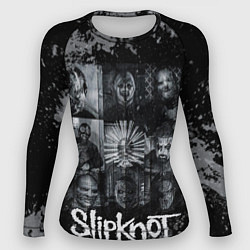 Женский рашгард Slipknot black & white style