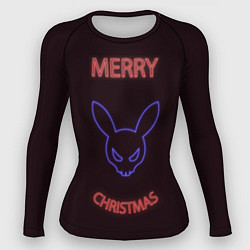 Женский рашгард Neon christmas bunny