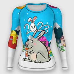 Рашгард женский Большой кролик 2023, цвет: 3D-принт