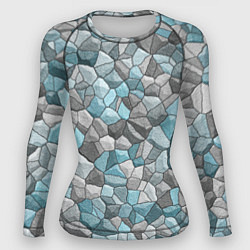 Рашгард женский Мозаика из цветных камней, цвет: 3D-принт