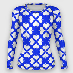 Женский рашгард Четырехлистный клевер синий