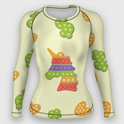 Женский рашгард Поп ит паттерн