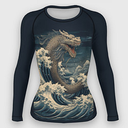 Рашгард женский Морской дракон в японском стиле, цвет: 3D-принт