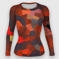 Рашгард женский Разноцветные кубики, цвет: 3D-принт