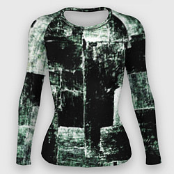 Рашгард женский Малахит, цвет: 3D-принт