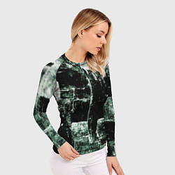 Рашгард женский Малахит, цвет: 3D-принт — фото 2