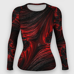 Женский рашгард Red vortex pattern