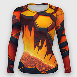 Женский рашгард Красная лава