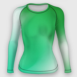 Рашгард женский Градиент зеленый, цвет: 3D-принт