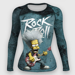 Рашгард женский Rock n roll style Simpsons, цвет: 3D-принт