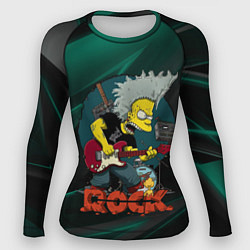 Рашгард женский Rock music Simpsons, цвет: 3D-принт