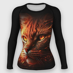 Женский рашгард Огненный рыжий кот