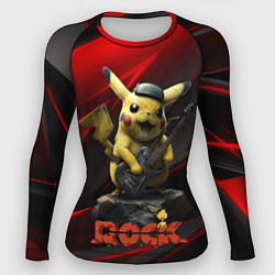 Рашгард женский Pikachu Rock style, цвет: 3D-принт