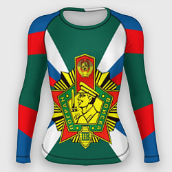 Рашгард женский Пограничные войска России, цвет: 3D-принт