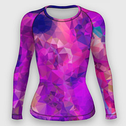 Рашгард женский Пурпурный стиль, цвет: 3D-принт