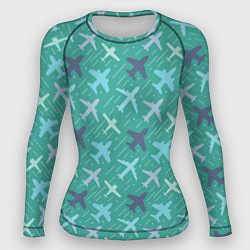 Женский рашгард Самолётики