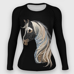 Рашгард женский Вышивка Лошадь, цвет: 3D-принт
