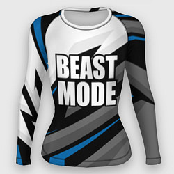 Женский рашгард Beast mode - blue sport