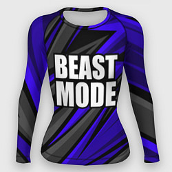 Рашгард женский Beast mode - синяя униформа, цвет: 3D-принт