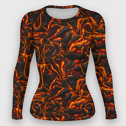 Женский рашгард Огненная лава