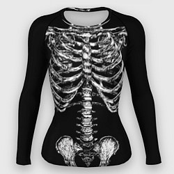 Рашгард женский Скелет человека, цвет: 3D-принт