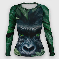 Рашгард женский Крупная морда гориллы, цвет: 3D-принт