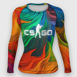 Рашгард женский Cs Go Logo Color, цвет: 3D-принт