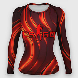 Женский рашгард CS GO red neon