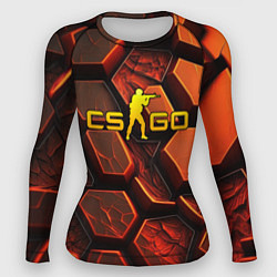 Женский рашгард CS GO orange logo