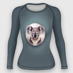 Рашгард женский Забавная коала, цвет: 3D-принт