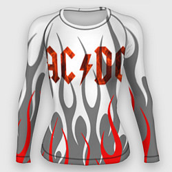 Рашгард женский Acdc пламя, цвет: 3D-принт
