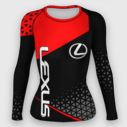 Рашгард женский Lexus - red sportwear, цвет: 3D-принт