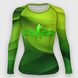 Женский рашгард CSGO green logo