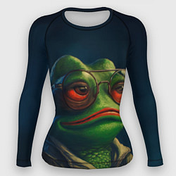 Рашгард женский Pepe frog, цвет: 3D-принт